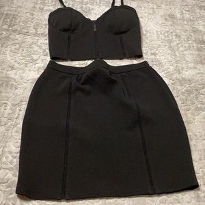 2 piece crop top/skirt